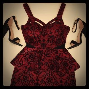 Peplum Dress❤️🖤